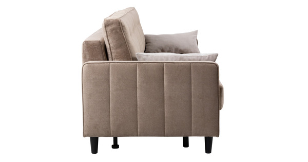 Диван-кровать прямой Арно ТД 565 велюр Лаки 04 песочный, Vertical 910 молочно-серый