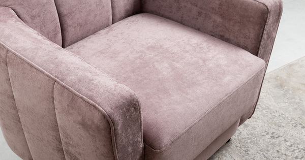 Кресло для отдыха Арно ТК 567 велюр Лаки 17 (пепел розы)