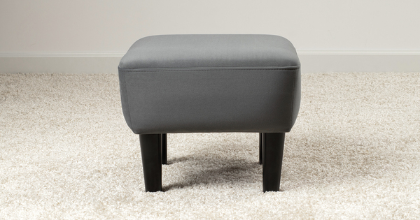 Пуф Дакота ТП 586 велюр Vendetta 11 графитовый серый