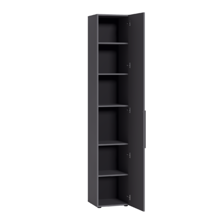 Шкаф-пенал Эйр 16.324.01 серый графит 0162 РЕ, собирается на любую сторону