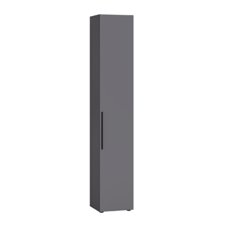 Шкаф-пенал Эйр 16.324.01 серый графит 0162 РЕ, собирается на любую сторону