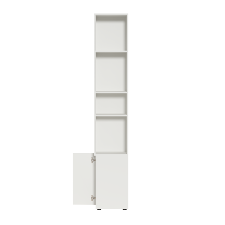 Шкаф торцевой Эйр 16.323 белый PE шагрень, собирается на любую сторону