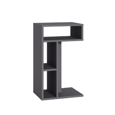 Стол журнальный, подставка Эйр 12.114 серый графит 0162 РЕ, вертикальная и горизонтальная установка