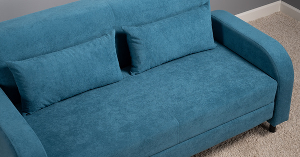 Диван-кровать прямой Киото ТД 784 велюр Epic 75 azuro синий