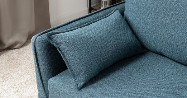 Диван-кровать прямой Макс ТД 288 жаккард Анри 24 синий деним