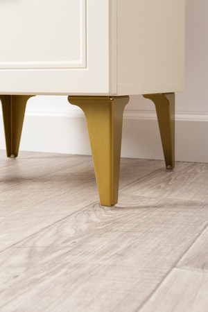 Тумба прикроватная Марион 16.14 слоновая кость С341 PE, слоновая кость 6898 ПВХ, белый PE шагрень