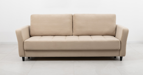 Диван-кровать прямой Невада ТД 569 велюр Vendetta 2 кремовый