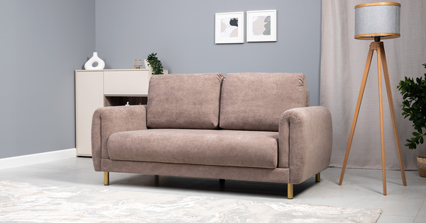 Диван-кровать прямой Оникс ТД 205 велюр Ocean 006 коричневый