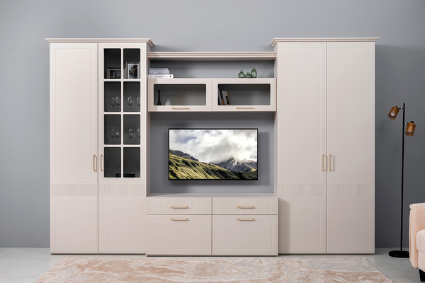 Шкаф для одежды Ричфорд 16.327.02 кашемир 5981 BS, моно керамика D166-2 ПВХ