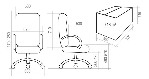 Кресло на колесах Стиль ультра кожа коричневый крестовина пластик, подлокотники пластик, механизм качания
