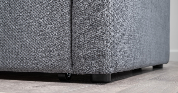 Диван-кровать прямой Тео (120) ТД 909 велюр Danco 995 серый