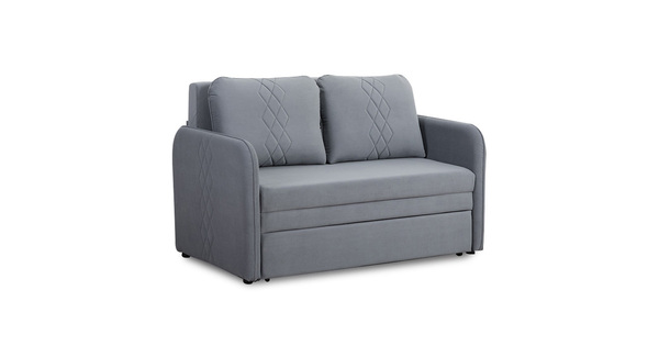 Диван-кровать прямой Юта (120) ТД 520 велюр Вивальди 12 сине-серый